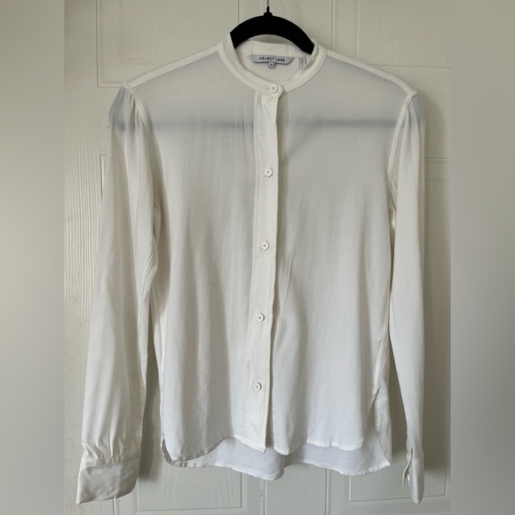 HELMUT LANG The Shrunken Button Blouse - Picture 2 of 13
